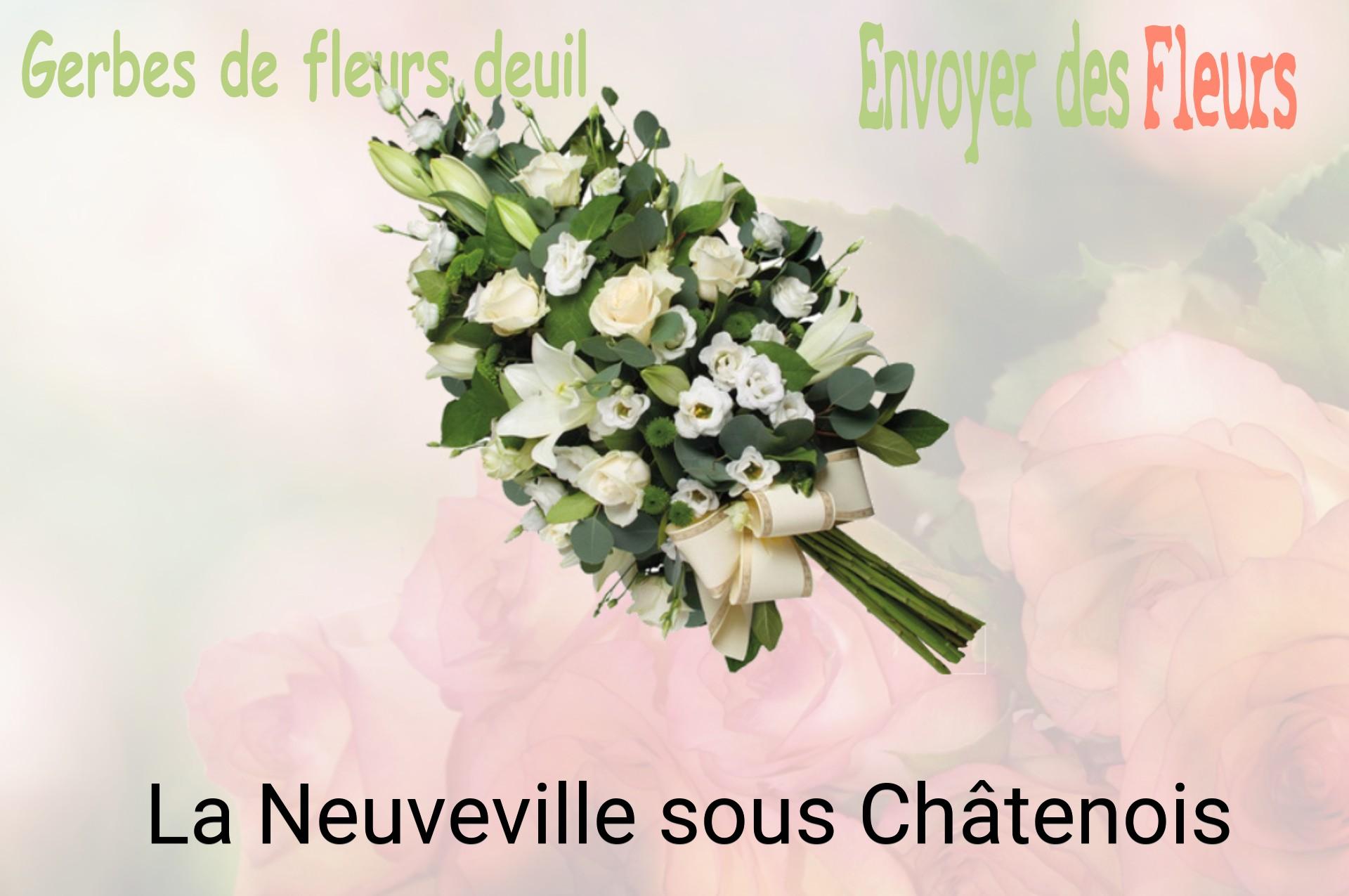 Gerbe de fleurs de deuil livrée à La Neuveville-sous-Châtenois